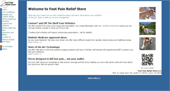 Desktop Screenshot of footpainreliefstore.com